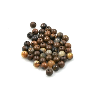 Pravé minerální korálky 3mm mix – 50 ks