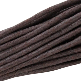 Bavlněná šňůrka 2mm tmavě hnědá – 1 m